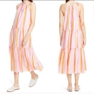 Club Monaco Pink Orange Amirra Dress
